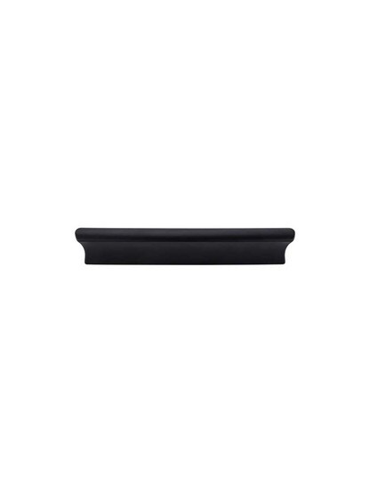 Glacier Cabinet Pull - 5 inch Center-to-Center in Flat Black.